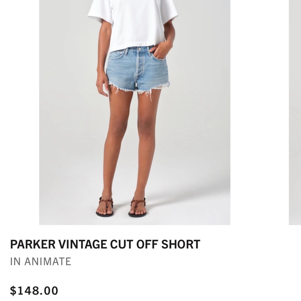 Agolde Parker Vintage Cut Off Shorts